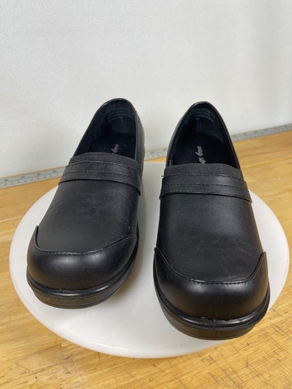 Easy Street Comfort Womens Casual Work Loafer Shoes Black Size 8.5m Round Toe
